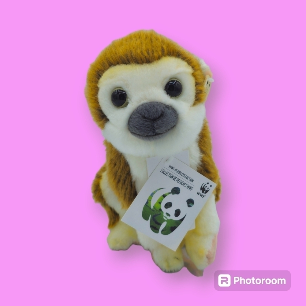 WWF Squirrel Monkey Stuffed Animal Plush